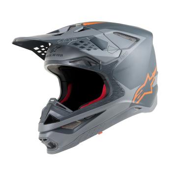 Moto přilba Alpinestars Supertech S-M10 Meta MIPS antracit/šedá/oranžová fluo  S (55-56)