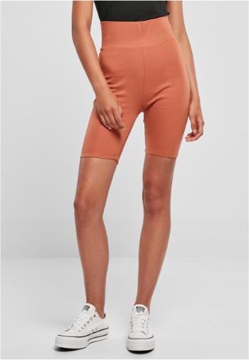 Urban Classics Ladies High Waist Cycle Shorts terracotta - XS