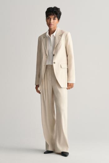 SAKO GANT REG STRETCH LINEN BLAZER SOFT OAT