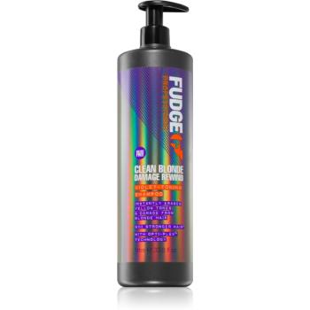 Fudge Clean Blonde Damage Rewind fialový tónovací šampon pro blond a melírované vlasy 1000 ml