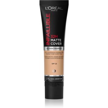 L’Oréal Paris Infallible 32H Matte Cover dlouhotrvající matující make-up SPF 25 odstín 175 (Cool Undertone) 30 ml