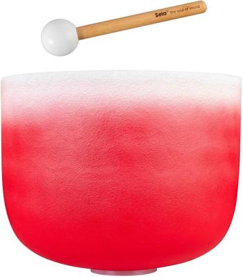Sela Crystal Chakra Zpívající miska 14" Red