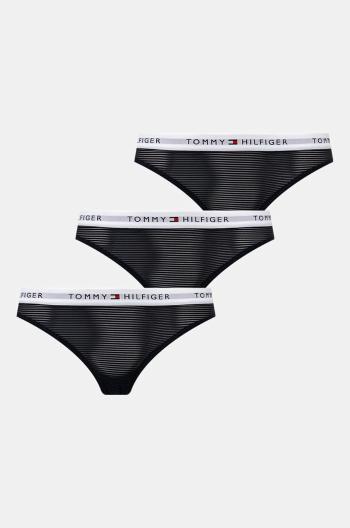 Tanga Tommy Hilfiger 3-pack tmavomodrá barva, UW0UW05532