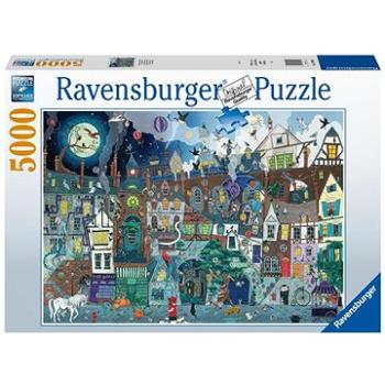 Ravensburger Puzzle 173990 Fantasy, Viktoriánská Ulice 5000 Dílků  (4005556173990)