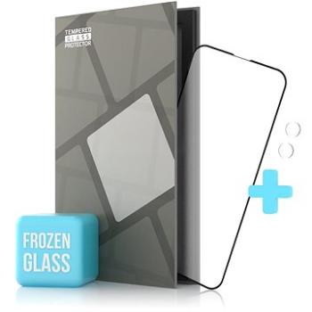 Tempered Glass Protector matné pro iPhone 13 mini, černé + sklo na kameru (Case Friendly) (TGF-IP13M-BL)