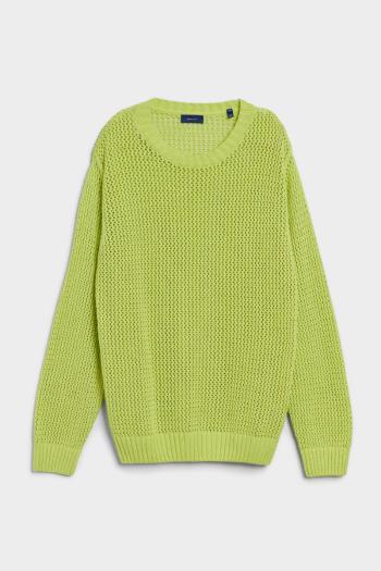 SVETR GANT OPEN TEXTURE C-NECK ACID GREEN