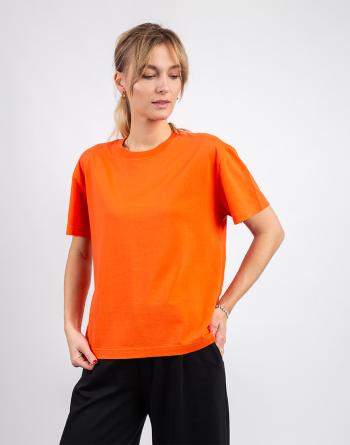 Tričko Organic Basics True Heavy Boxy Tee Tangerine