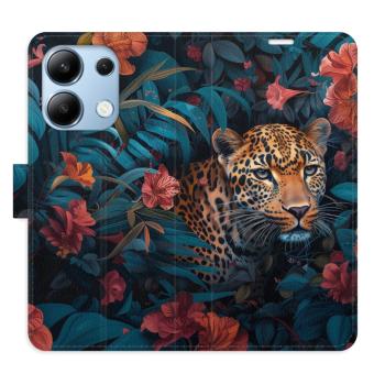 Flipové pouzdro iSaprio - Flower Jaguar 02 - Xiaomi Redmi Note 13