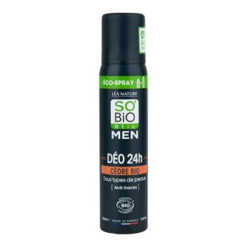 Deodorant přírodní ECO SPRAY 24h MEN cedr 100 ml BIO   SO’BiO étic