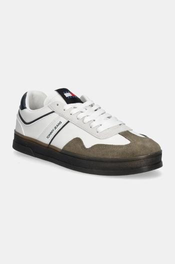 Sneakers boty Tommy Jeans THE GREENWHICH RETRO bílá barva, EM0EM01462