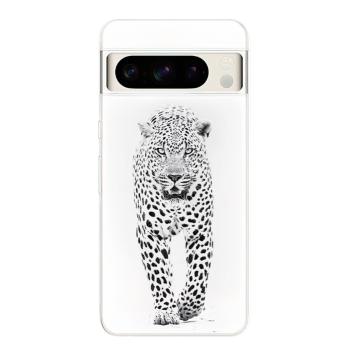 Odolné silikonové pouzdro iSaprio - White Jaguar - Google Pixel 8 Pro