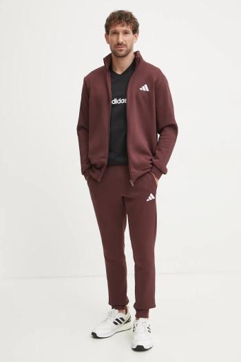 Tepláková súprava adidas 3S FL TT TS pánska, červená farba, JI8879