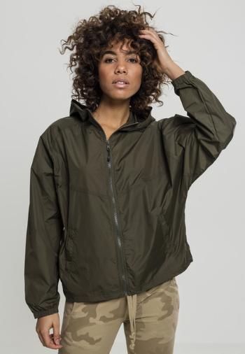 Urban Classics Ladies Oversize Windbreaker darkolive - M