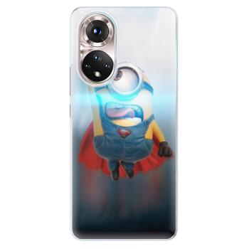 Odolné silikonové pouzdro iSaprio - Mimons Superman 02 - Honor 50