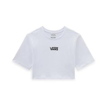 Vans  FLYING V CREW CROP II  Tričká a polokošele Biela
