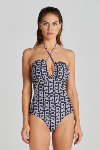 PLAVKY GANT G PATTERN SWIMSUIT EVENING BLUE