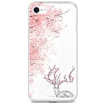 TopQ Kryt iPhone SE 2022 silikon Blooming Deer 73985 (Sun-73985)