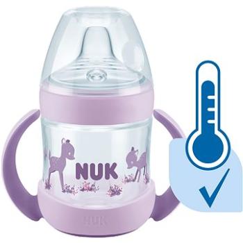 NUK lahvička na učení  Nature Sense s kontrolou teploty 150 ml fialová