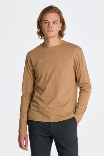 TRIČKO GANT REG SHIELD LS T-SHIRT WARM KHAKI