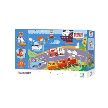 Dodo Puzzle s tříděním obrázků Transport 18 dílků (4820198241100)