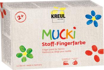 Kreul Mucki Sada prstových farieb 6 x 150 ml