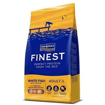 FISH4DOGS Granule malé pro dospělé psy Finest bílá ryba s bramborami 12 kg, 1+ (5056008807856)