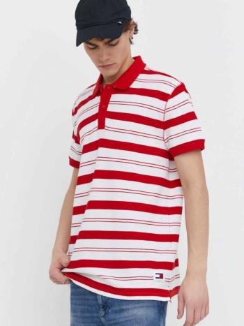 Tommy Jeans pánské pruhované polo - M (YBR)