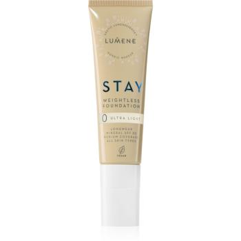 Lumene Stay Weightless tekutý make-up s matným finišem SPF 30 odstín 0 Ultra Light 30 ml