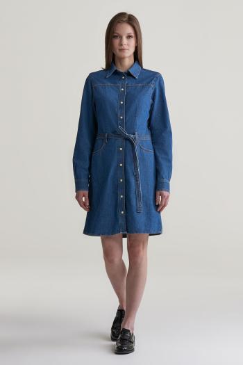 ŠATY GANT REG DENIM DRESS INDIGO