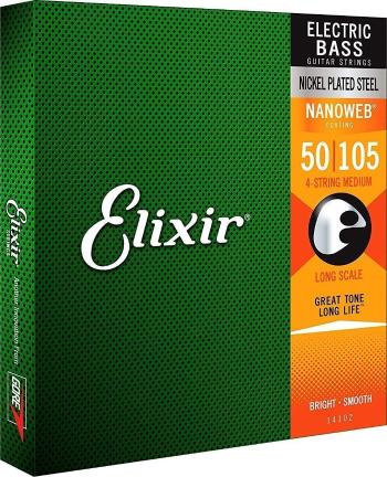 Elixir 14102 Nanoweb Struny pro baskytaru