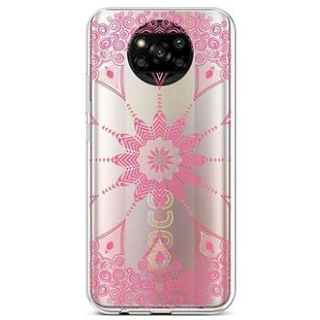 TopQ Xiaomi Poco X3 Pro silikon Pink Mandala 62435 (Sun-62435)