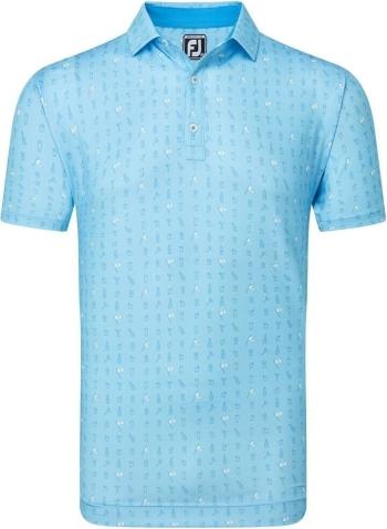 Footjoy The 19th Hole Lisle Blue Sky 2XL Polo košile