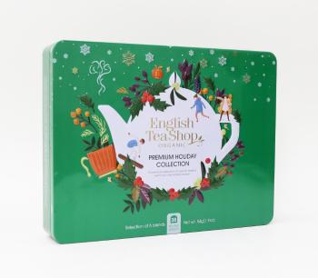 THE ENGLISH TEASHOP Dárková čajová kazeta "Premium holiday collection" 36 ks - zelená