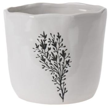 Porcelánový obal na květináč Murcia, 15 x 13 x 15 cm