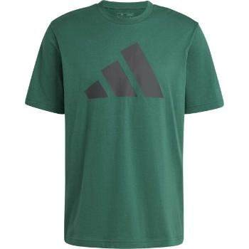 adidas PWR 3 GRAPHIC T-SHIRT Pánské triko, tmavě zelená, velikost