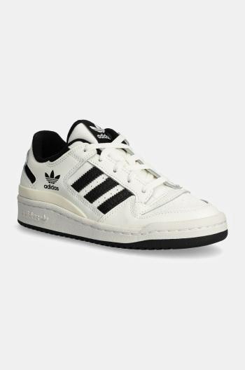 Dětské kožené sneakers boty adidas Originals FORUM LOW CL bílá barva, IH7918