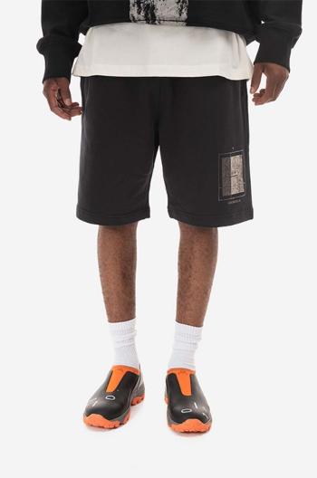 Bavlněné šortky A-COLD-WALL* Foil Grid Sweat Shorts ACWMB132 BLACK černá barva