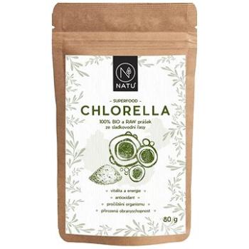 NATU Chlorella BIO prášek 80 g (8596299006271)