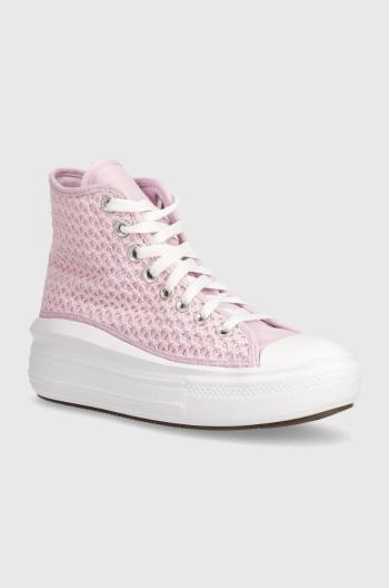 Dětské tenisky Converse A07358C růžová barva