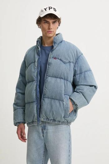 Péřová bunda Levi's pánská, modrá barva, zimní, oversize, A0726