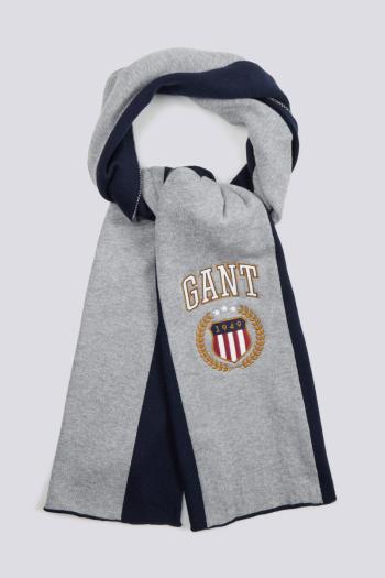 ŠÁLA GANT D1. RETRO SHIELD SCARF GREY MELANGE