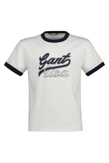 TRIČKO GANT CROPPED GANT USA SS T-SHIRT WHITE