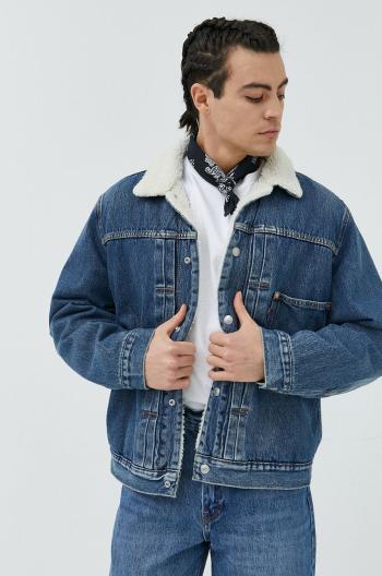 Rifľová bunda Levi's pánska, prechodná, oversize