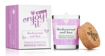 Magnetifico Power Of Pheromones Lumânare de masaj Enjoy it! Blackcurrant and Kiwi (Massage Candle) 70 ml