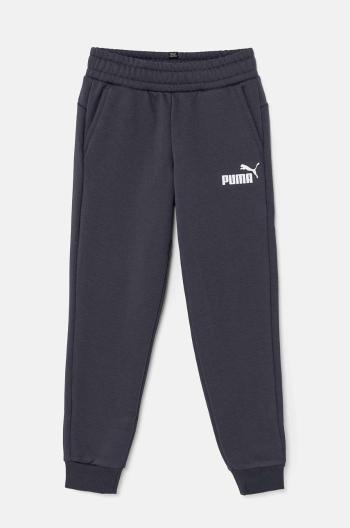 Dětské tepláky Puma ESS Logo Pants FL cl B šedá barva, s potiskem