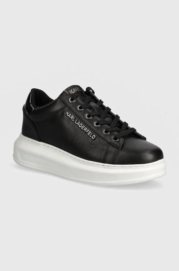 Kožené sneakers boty Karl Lagerfeld KAPRI černá barva, KL62525N