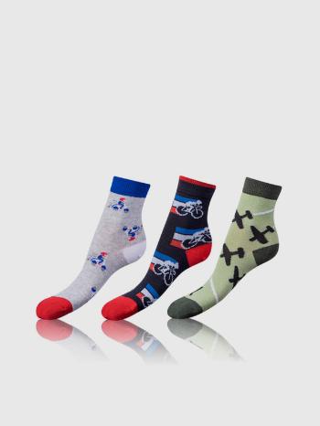 Bellinda 3 pár gyerekzokni Zöld