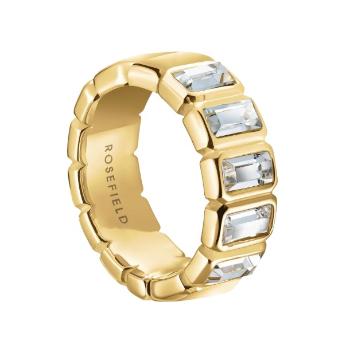 Rosefield Okouzlující pozlacený prsten s krystaly Iconic JRIO 52 mm
