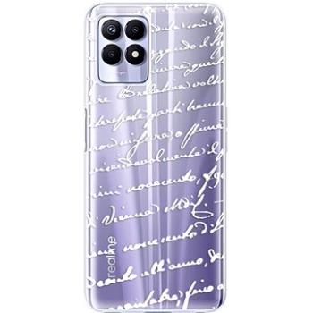 iSaprio Handwriting 01 pro white pro Realme 8i (hawri01w-TPU3-Rlm8i)