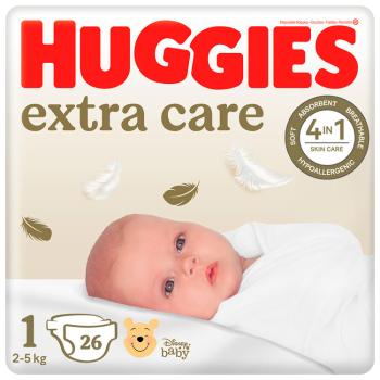 HUGGIES Elite Soft 1 3-5 kg 26 ks,HUGGIES® Extra care Plienky jednorazové 1 (2-5 kg) 26 ks